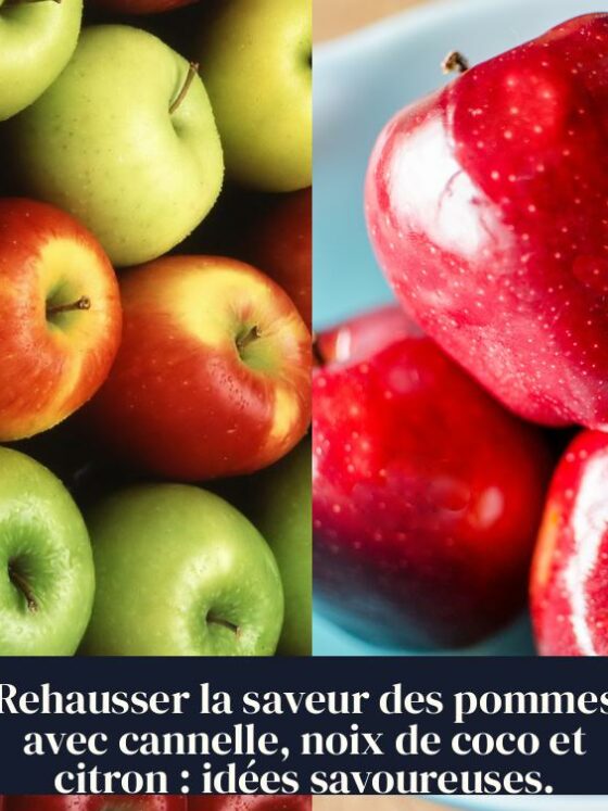 Rehausser la saveur des pommes avec cannelle, noix de coco et citron : idées savoureuses.