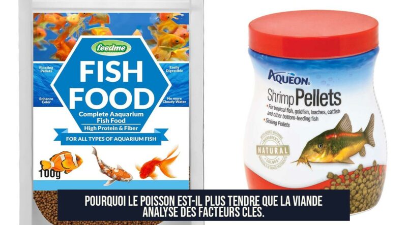 Pourquoi le poisson est-il plus tendre que la viande Analyse des facteurs clés.