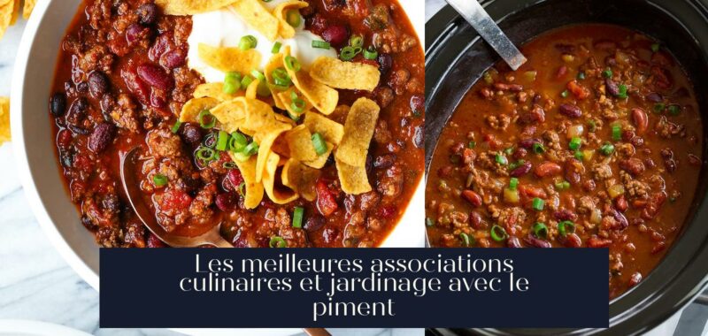 Les meilleures associations culinaires et jardinage avec le piment