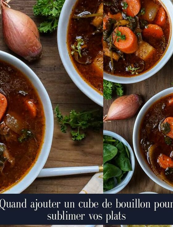 Quand ajouter un cube de bouillon pour sublimer vos plats