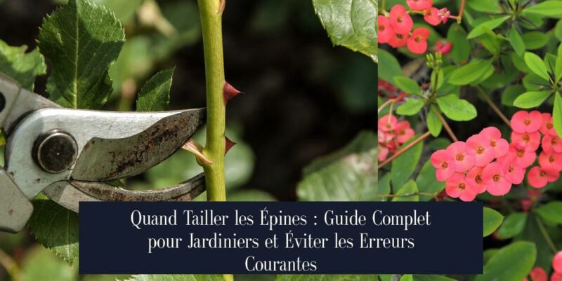 Quand Tailler les Épines : Guide Complet pour Jardiniers et Éviter les Erreurs Courantes