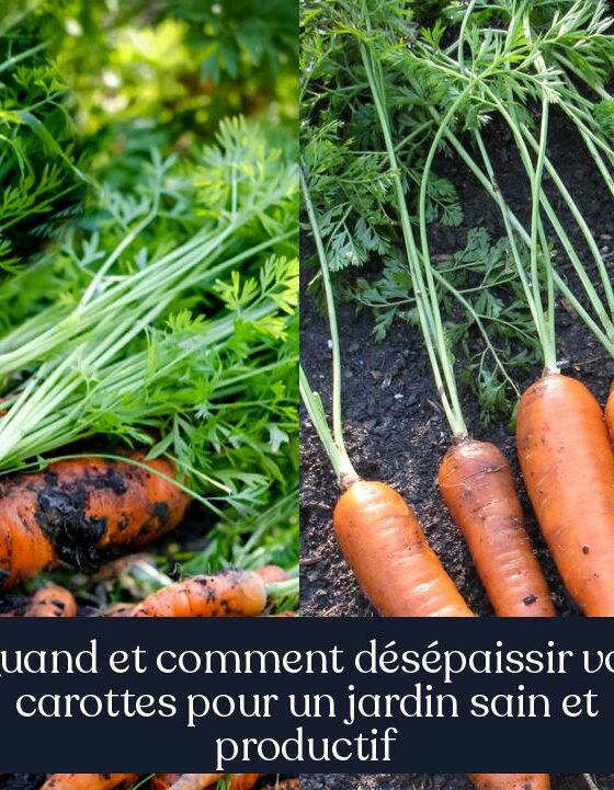 Quand et comment désépaissir vos carottes pour un jardin sain et productif