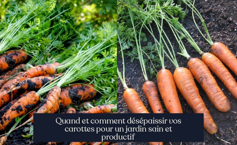 Quand et comment désépaissir vos carottes pour un jardin sain et productif
