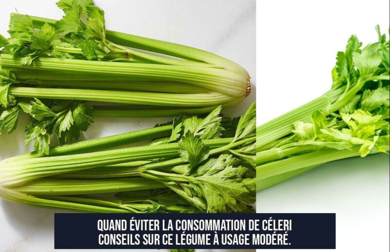 Quand éviter la consommation de céleri Conseils sur ce légume à usage modéré.