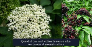 Quand et comment utiliser le sureau selon vos besoins et moments idéaux