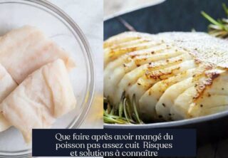 Que faire après avoir mangé du poisson pas assez cuit Risques et solutions à connaître