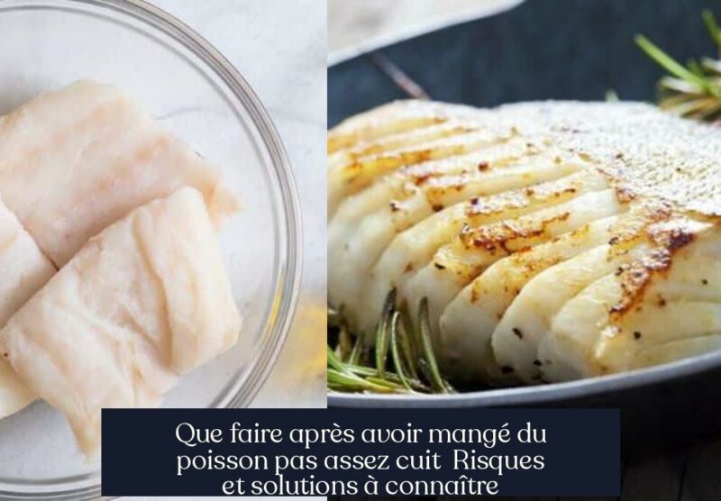 Que faire après avoir mangé du poisson pas assez cuit Risques et solutions à connaître