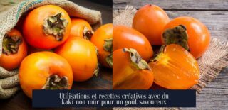 Utilisations et recettes créatives avec du kaki non mûr pour un goût savoureux