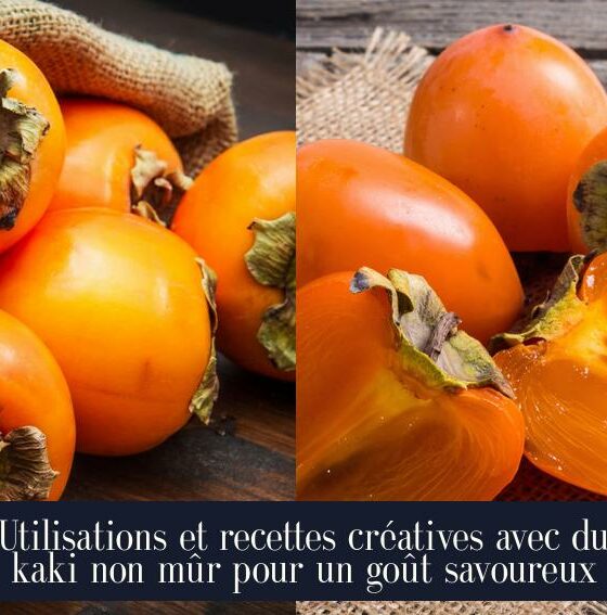 Utilisations et recettes créatives avec du kaki non mûr pour un goût savoureux