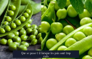 Que se passe-t-il lorsque les pois sont trop cuits