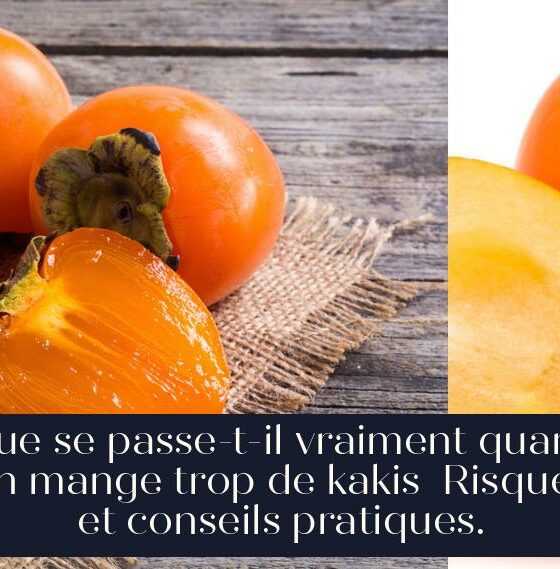 Que se passe-t-il vraiment quand on mange trop de kakis Risques et conseils pratiques.