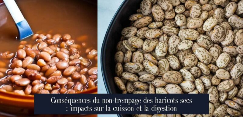 Conséquences du non-trempage des haricots secs : impacts sur la cuisson et la digestion