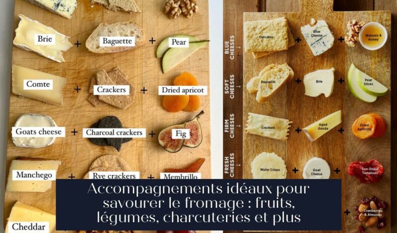Accompagnements idéaux pour savourer le fromage : fruits, légumes, charcuteries et plus