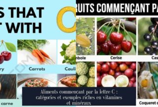 Aliments commençant par la lettre C : catégories et exemples riches en vitamines et minéraux