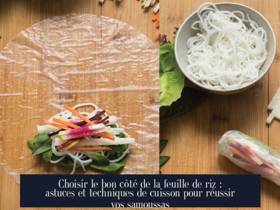 Choisir le bon côté de la feuille de riz : astuces et techniques de cuisson pour réussir vos samoussas