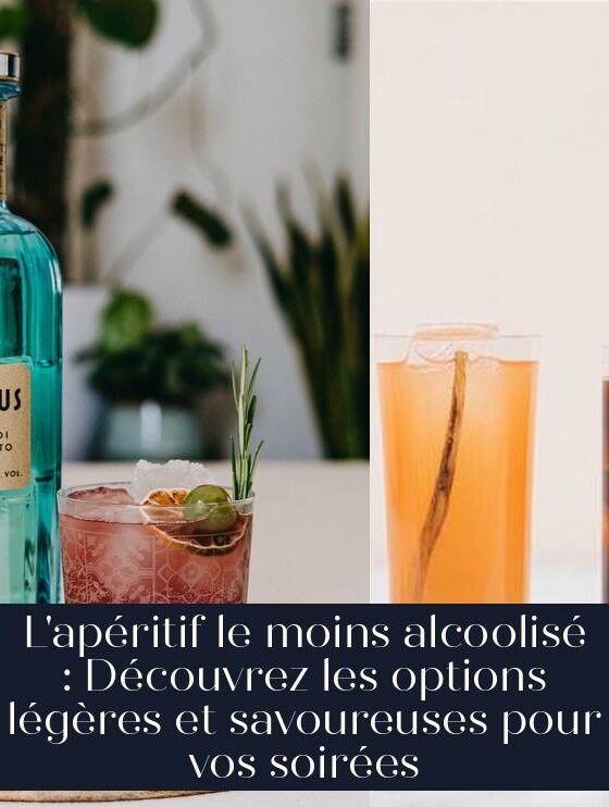 L'apéritif le moins alcoolisé : Découvrez les options légères et savoureuses pour vos soirées