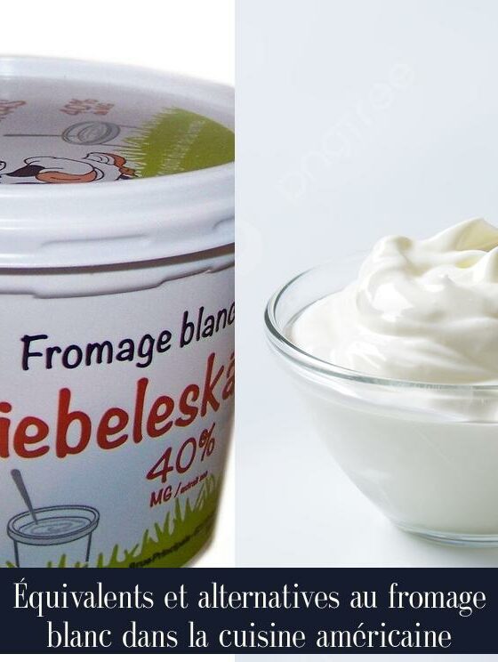 Équivalents et alternatives au fromage blanc dans la cuisine américaine
