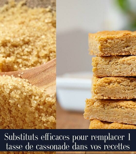 Substituts efficaces pour remplacer 1 tasse de cassonade dans vos recettes