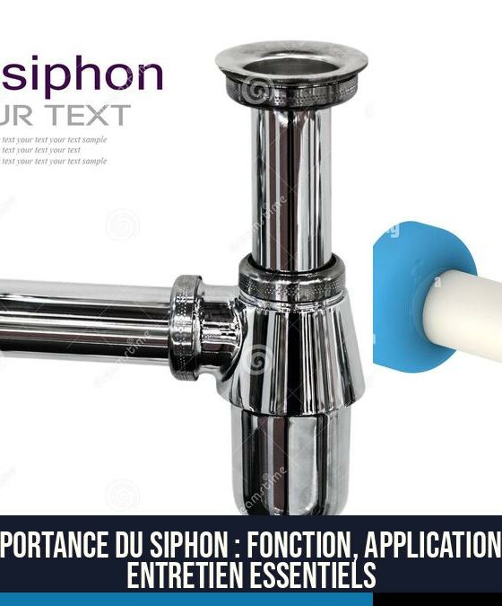 L'importance du siphon : Fonction, applications et entretien essentiels