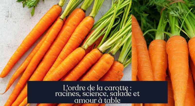 L'ordre de la carotte : racines, science, salade et amour à table