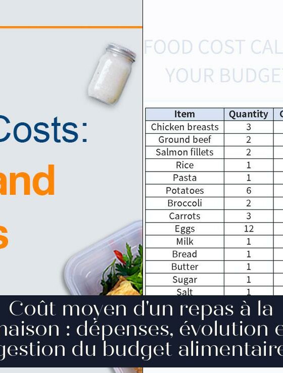 Coût moyen d'un repas à la maison : dépenses, évolution et gestion du budget alimentaire
