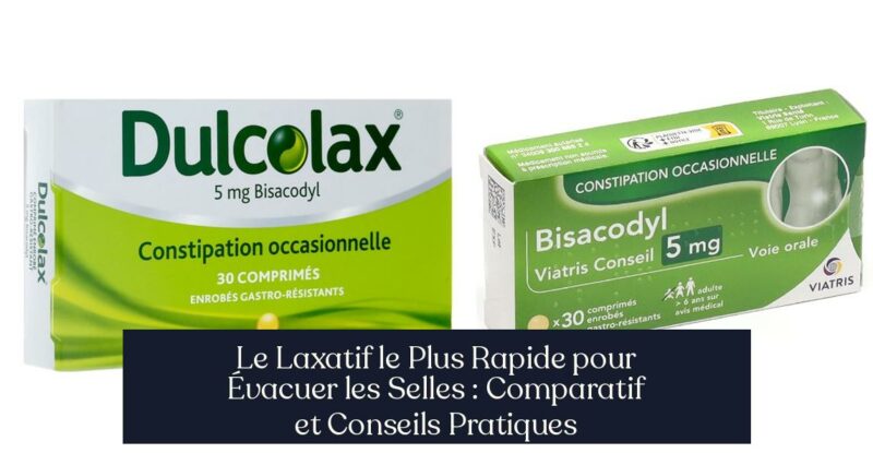 Le Laxatif le Plus Rapide pour Évacuer les Selles : Comparatif et Conseils Pratiques