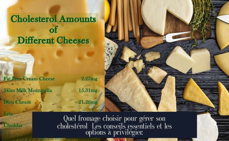 Quel fromage choisir pour gérer son cholestérol Les conseils essentiels et les options à privilégier.