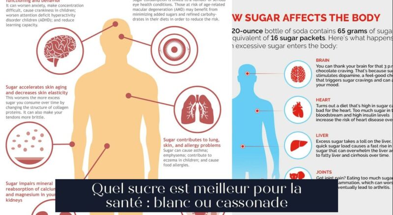 Quel sucre est meilleur pour la santé : blanc ou cassonade