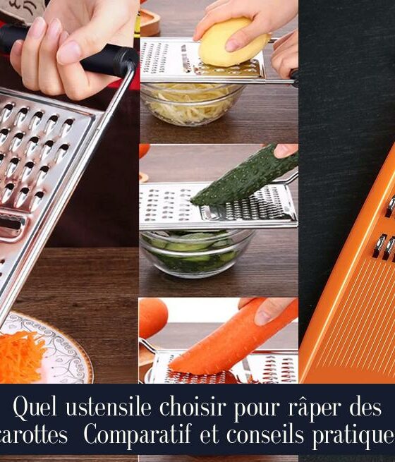 Quel ustensile choisir pour râper des carottes Comparatif et conseils pratiques