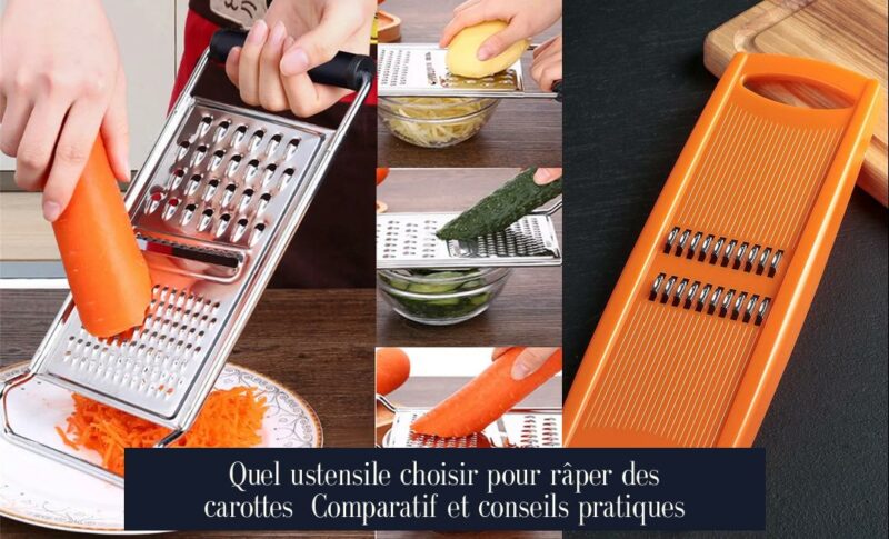Quel ustensile choisir pour râper des carottes Comparatif et conseils pratiques