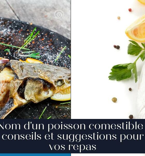 Nom d'un poisson comestible : conseils et suggestions pour vos repas