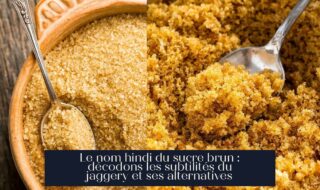 Le nom hindi du sucre brun : décodons les subtilités du jaggery et ses alternatives