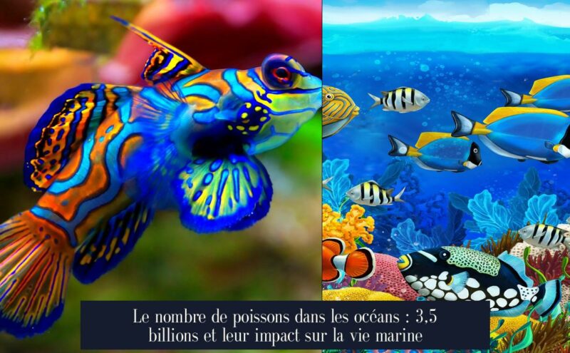 Le nombre de poissons dans les océans : 3,5 billions et leur impact sur la vie marine