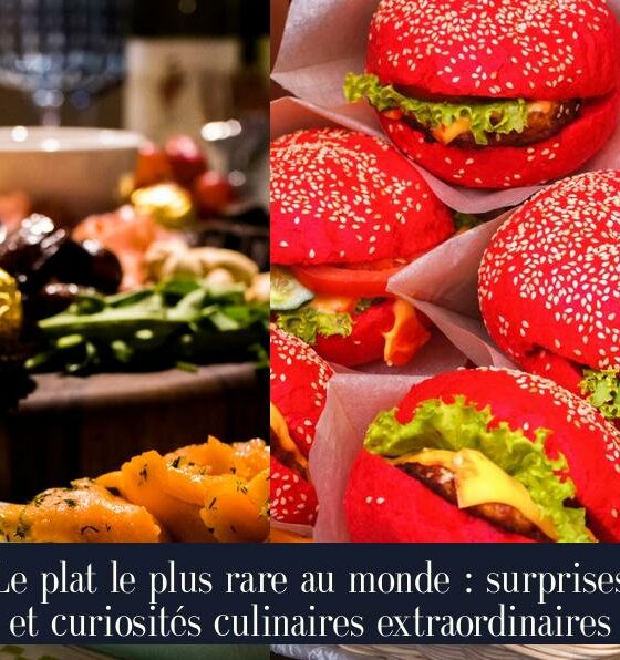 Le plat le plus rare au monde : surprises et curiosités culinaires extraordinaires
