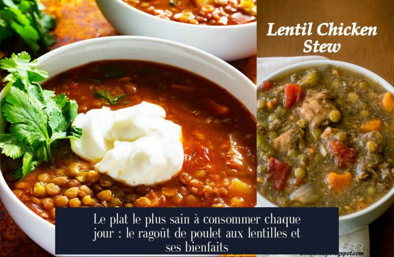 Le plat le plus sain à consommer chaque jour : le ragoût de poulet aux lentilles et ses bienfaits