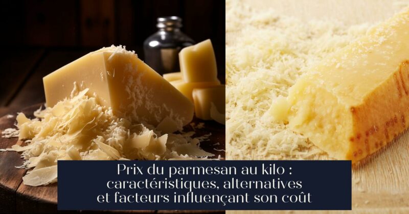 Prix du parmesan au kilo : caractéristiques, alternatives et facteurs influençant son coût
