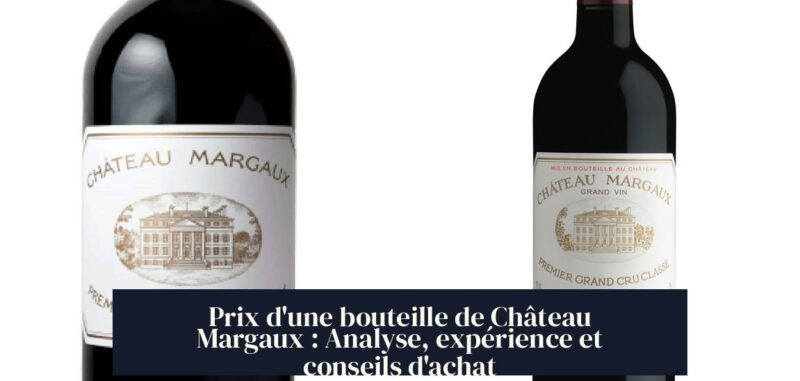 Prix d'une bouteille de Château Margaux : Analyse, expérience et conseils d'achat