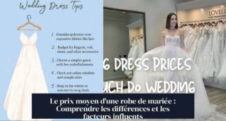 Le prix moyen d'une robe de mariée : Comprendre les différences et les facteurs influents