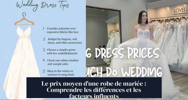 Le prix moyen d'une robe de mariée : Comprendre les différences et les facteurs influents