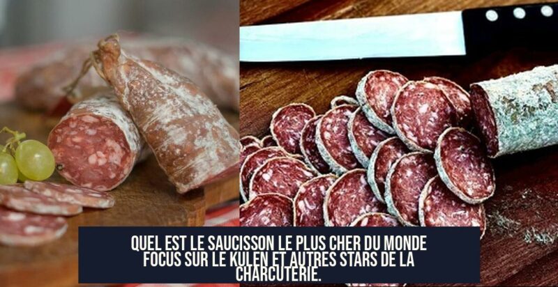 Quel est le saucisson le plus cher du monde Focus sur le Kulen et autres stars de la charcuterie.