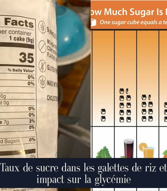 Taux de sucre dans les galettes de riz et impact sur la glycémie