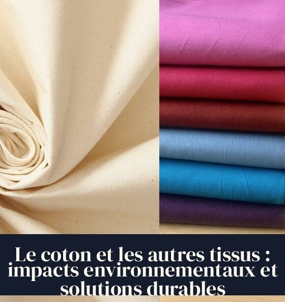 Le coton et les autres tissus : impacts environnementaux et solutions durables