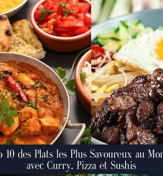 Top 10 des Plats les Plus Savoureux au Monde avec Curry, Pizza et Sushis