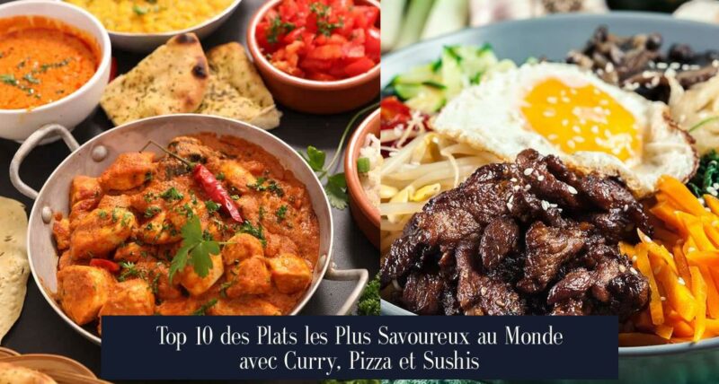 Top 10 des Plats les Plus Savoureux au Monde avec Curry, Pizza et Sushis