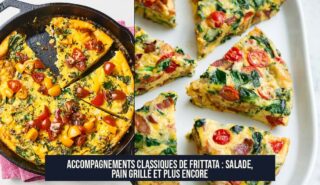 Accompagnements classiques de frittata : salade, pain grillé et plus encore