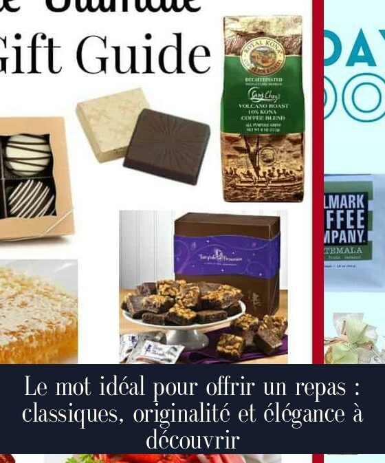 Le mot idéal pour offrir un repas : classiques, originalité et élégance à découvrir