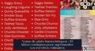 Noms de plats humoristiques : 10 idées comiques pour agrémenter vos recettes culinaires