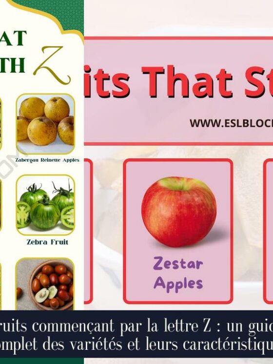 Fruits commençant par la lettre Z : un guide complet des variétés et leurs caractéristiques