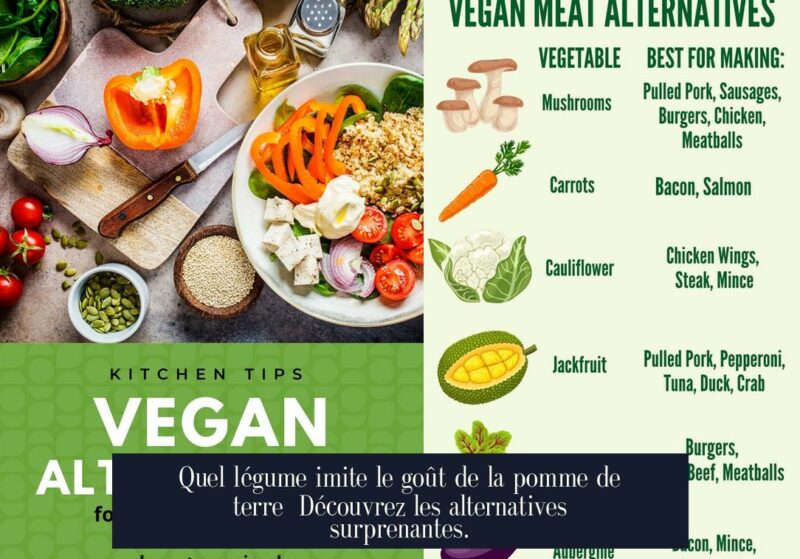 Quel légume imite le goût de la pomme de terre Découvrez les alternatives surprenantes.