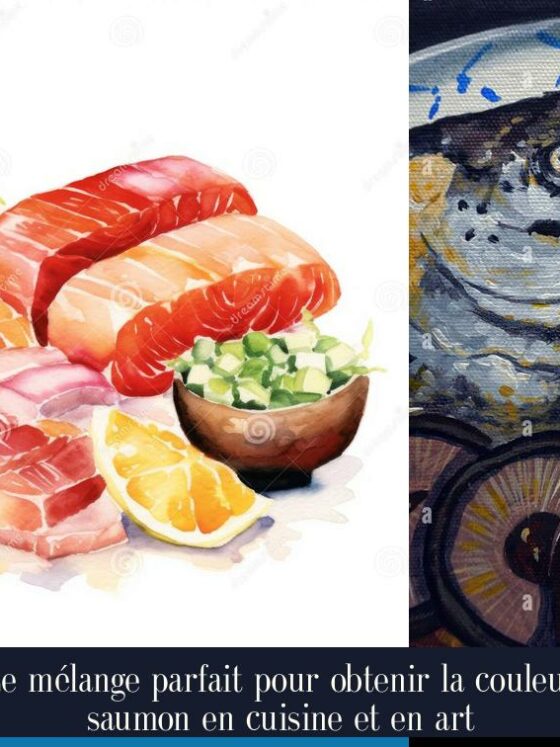 Le mélange parfait pour obtenir la couleur saumon en cuisine et en art